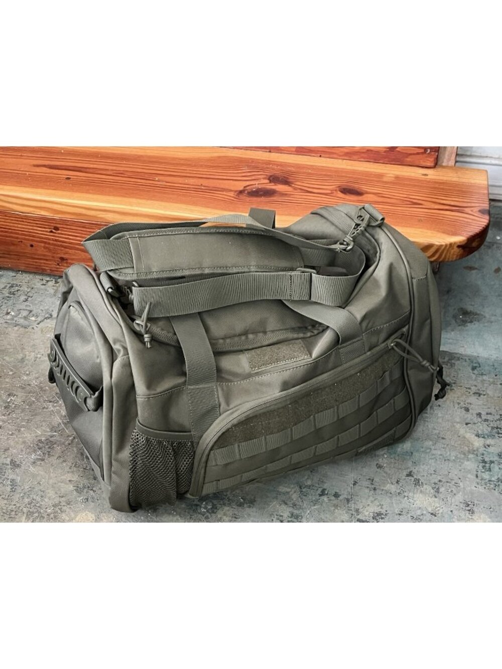 Highland Tactical Duffel Bag Fatigue Green Heavy Duty Military Shoulder Gorpcore